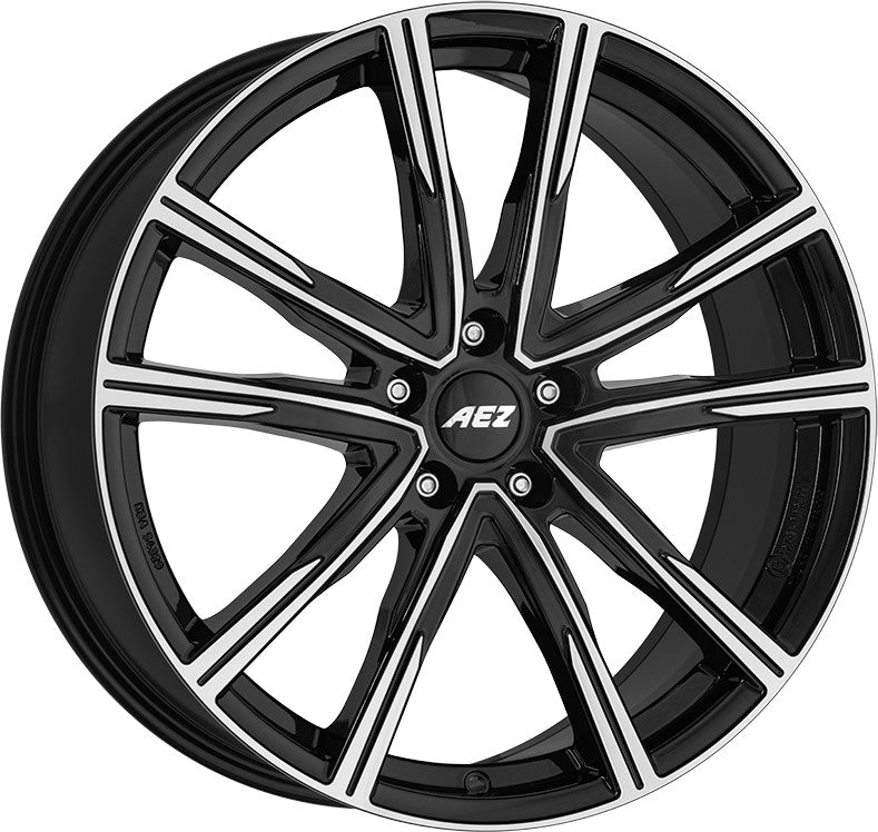 AEZ Montreal black/polished 8x20 ET45 - LK5/108 ML63.4