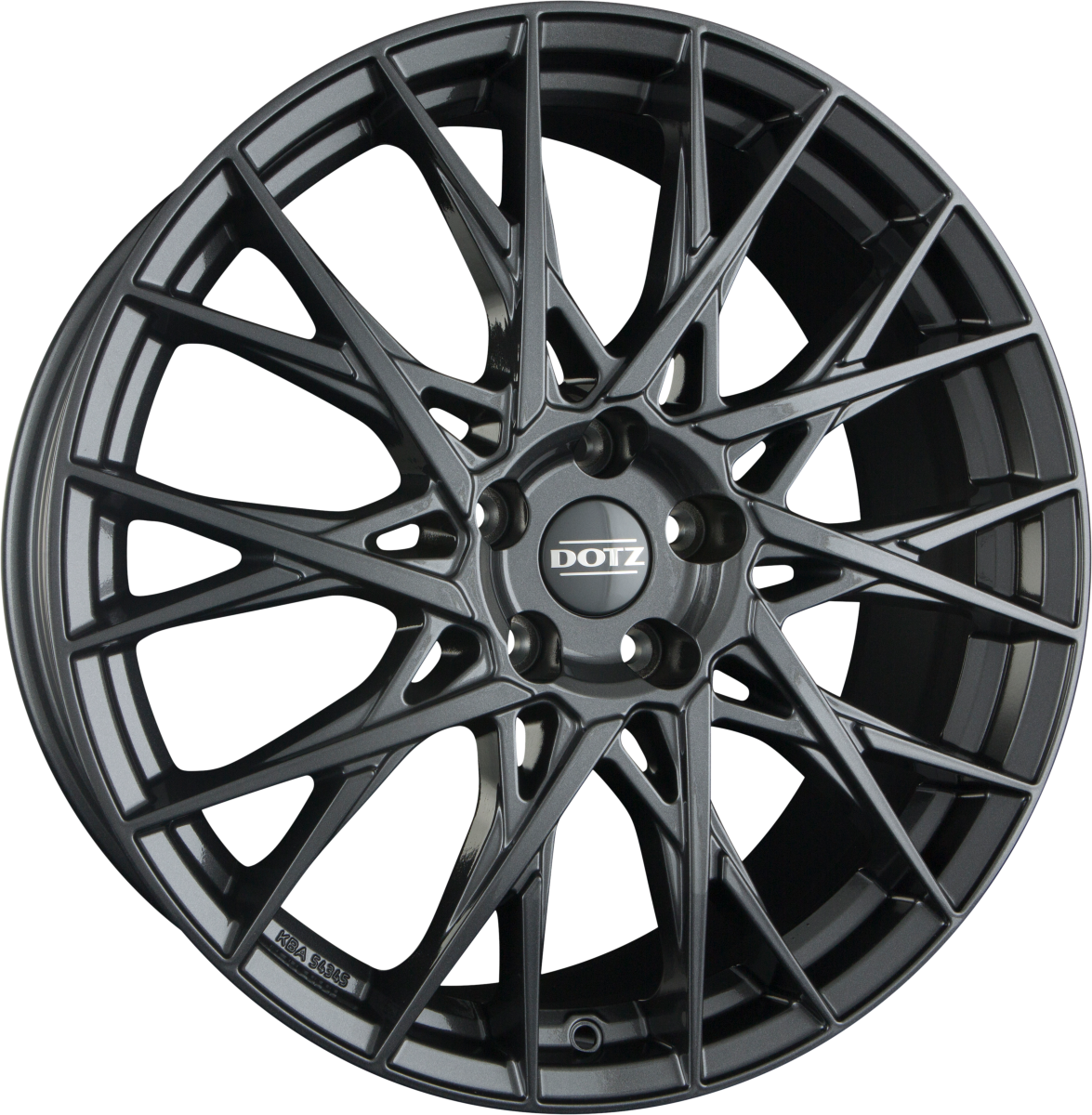 Dotz Fuji GREY - Gunmetal Alufelge 8x19 Zoll ET40 LK 5x108 ML70.1 – Bild 2