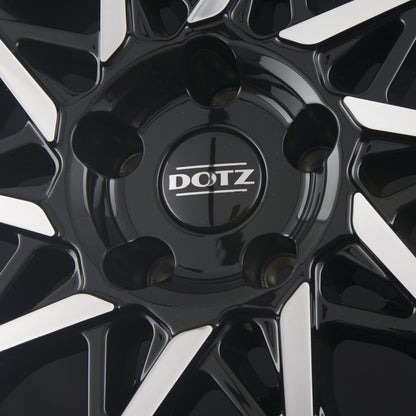 Dotz Fuji DARK - Schwarz Frontpoliert Alufelge 8x19 Zoll ET50 LK 5x112 ML70.1 – Bild 4