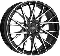 Dotz Fuji black/polished Alufelge 8x20 Zoll ET45 LK 5x108 ML70.1