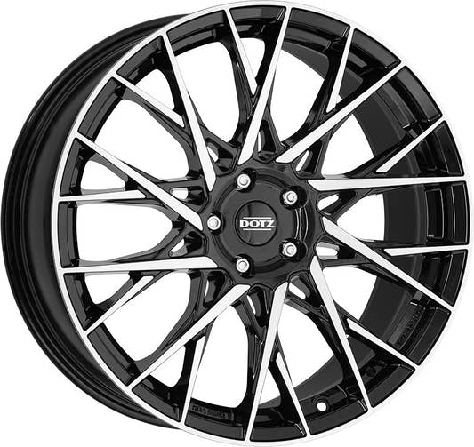 Dotz Fuji black/polished Alufelge 8x20 Zoll ET45 LK 5x114.3 ML71.6