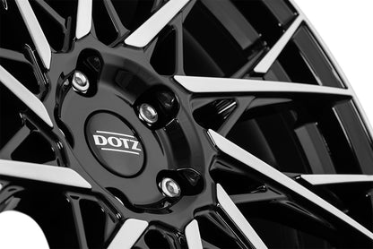Dotz Fuji DARK - Schwarz Frontpoliert Alufelge 9x20 Zoll ET28 LK 5x112 ML70.1 – Bild 4