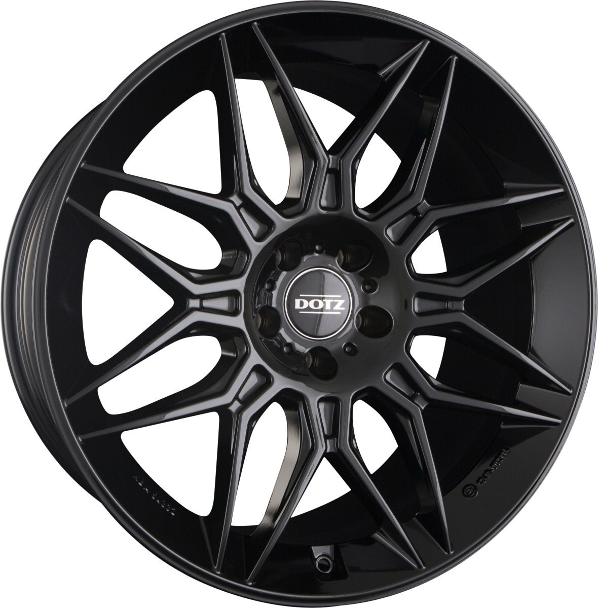Dotz Longbeach BLACK - Schwarz Glänzend Alufelge 10.5x21 Zoll ET50 LK 5x112 ML66.6 – Bild 2