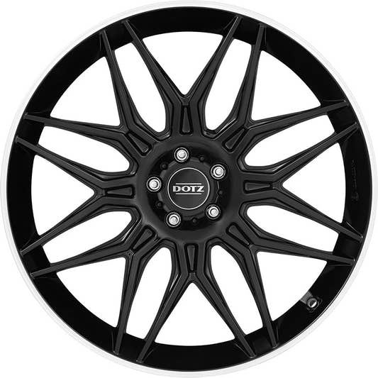 Dotz Longbeach black/polished lip Alufelge 10x20 Zoll ET19 LK 5x112 ML66.6 – Bild 2
