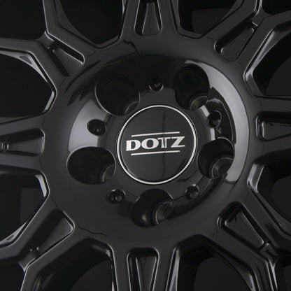 Dotz Longbeach DARK - Schwarz Glänzend Poliertes Horn Alufelge 10x20 Zoll ET43 LK 5x112 ML66.6 – Bild 5