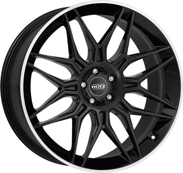 Dotz Longbeach black/polished lip Alufelge 10.5x21 Zoll ET48 LK 5x114.3 ML64.1