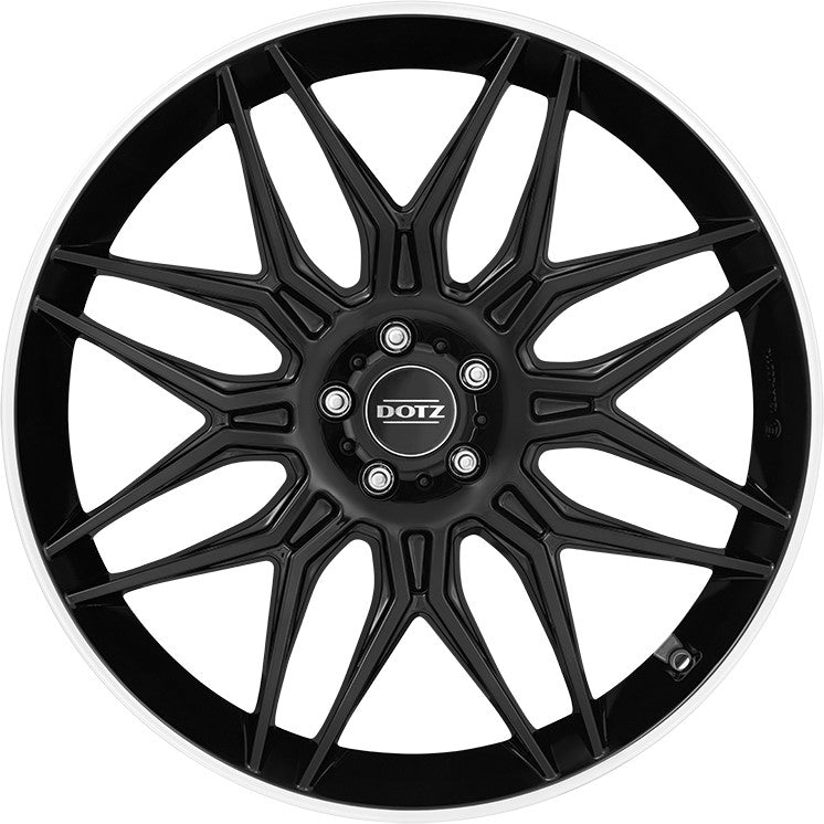 Dotz Longbeach black/polished lip Alufelge 10.5x21 Zoll ET48 LK 5x114.3 ML64.1 – Bild 2