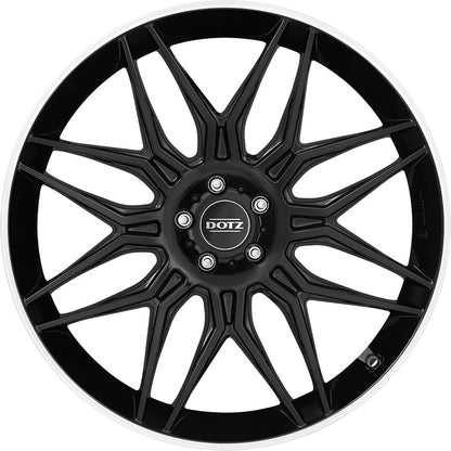 Dotz Longbeach black/polished lip Alufelge 10.5x21 Zoll ET48 LK 5x114.3 ML64.1 – Bild 2