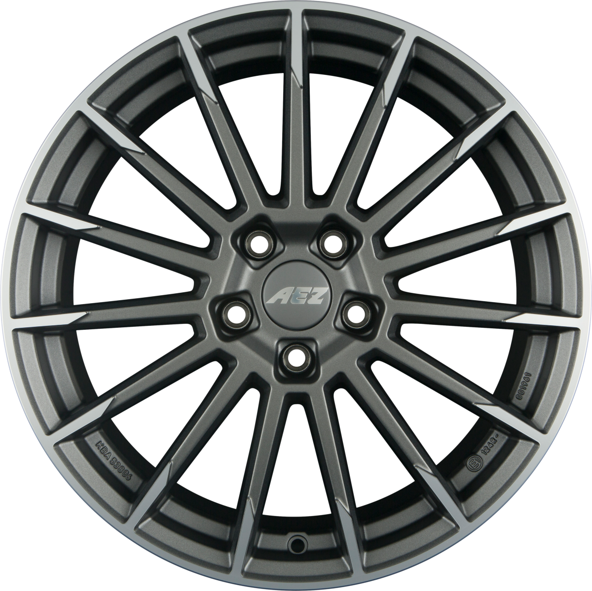 AEZ Atlanta TITAN - Graphite Matt Frontpoliert Alufelge 9x20 Zoll ET35 LK 5x112 ML70.1