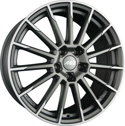 AEZ Atlanta TITAN - Graphite Matt Frontpoliert Alufelge 9x20 Zoll ET40 LK 5x112 ML70.1 – Bild 2