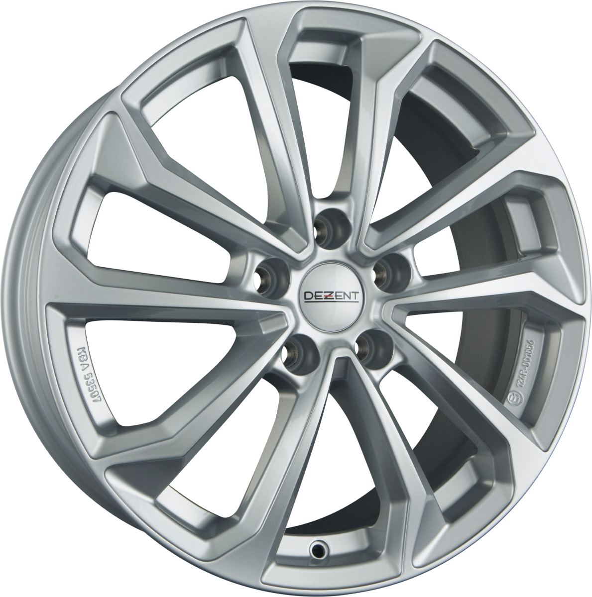 Dezent KS SILVER - Silber Alufelge 7x17 Zoll ET52 LK 5x114.3 ML67.1 – Bild 2