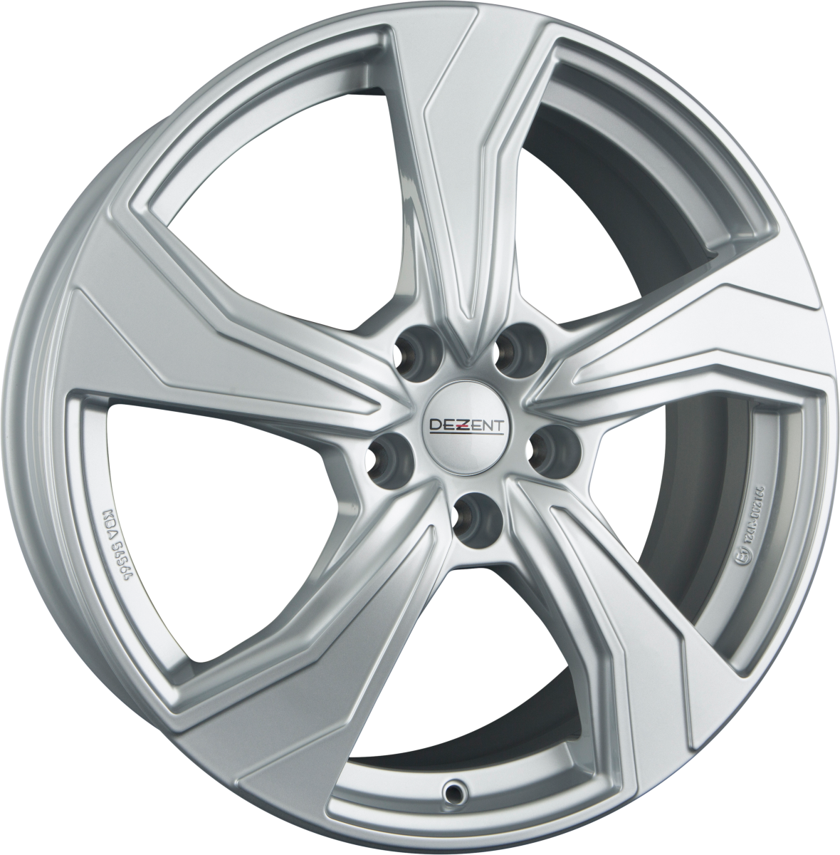 Dezent KB SILVER - Silber Alufelge 7x17 Zoll ET53 LK 5x114.3 ML67.1 – Bild 2