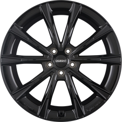 Dezent AR BLACK - Schwarz Glänzend Alufelge 7x18 Zoll ET47.5 LK 5x108 ML63.4