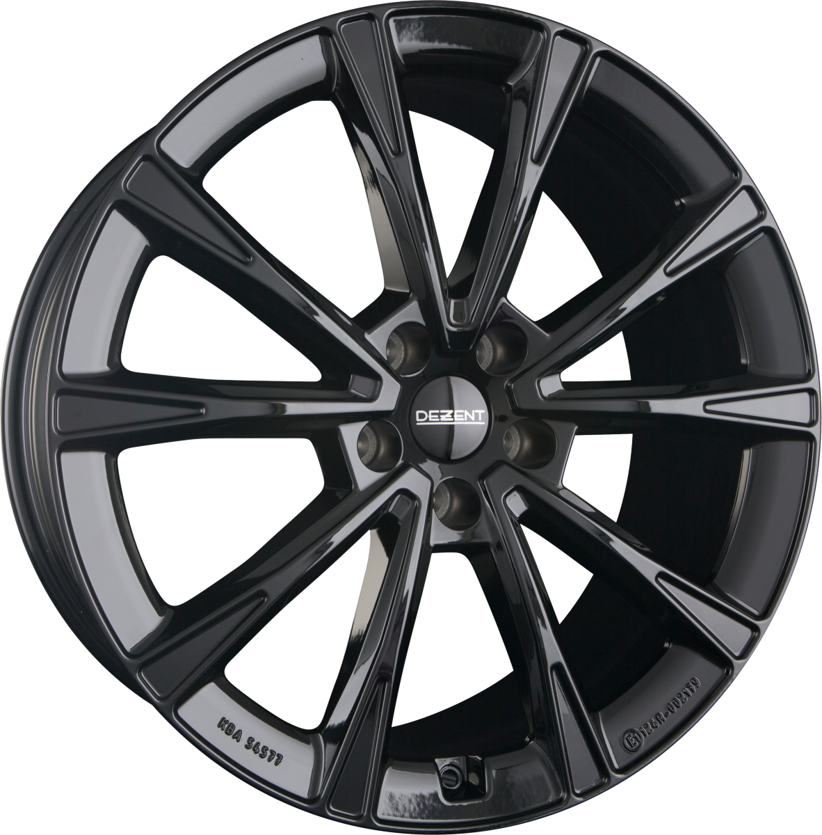 Dezent AR BLACK - Schwarz Glänzend Alufelge 7.5x19 Zoll ET49 LK 5x112 ML66.6 – Bild 2