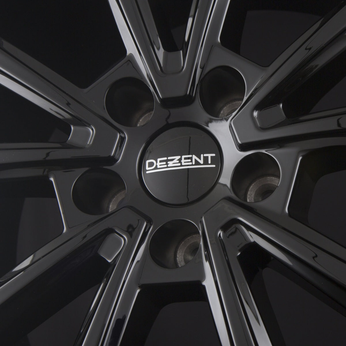 Dezent AR BLACK - Schwarz Glänzend Alufelge 9x19 Zoll ET53 LK 5x108 ML63.4 – Bild 4