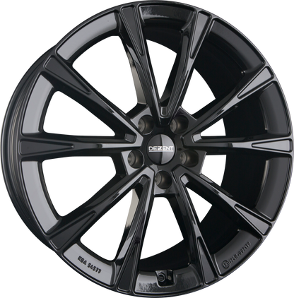 Dezent AR BLACK - Schwarz Glänzend Alufelge 8x20 Zoll ET45 LK 5x112 ML57.1 – Bild 2
