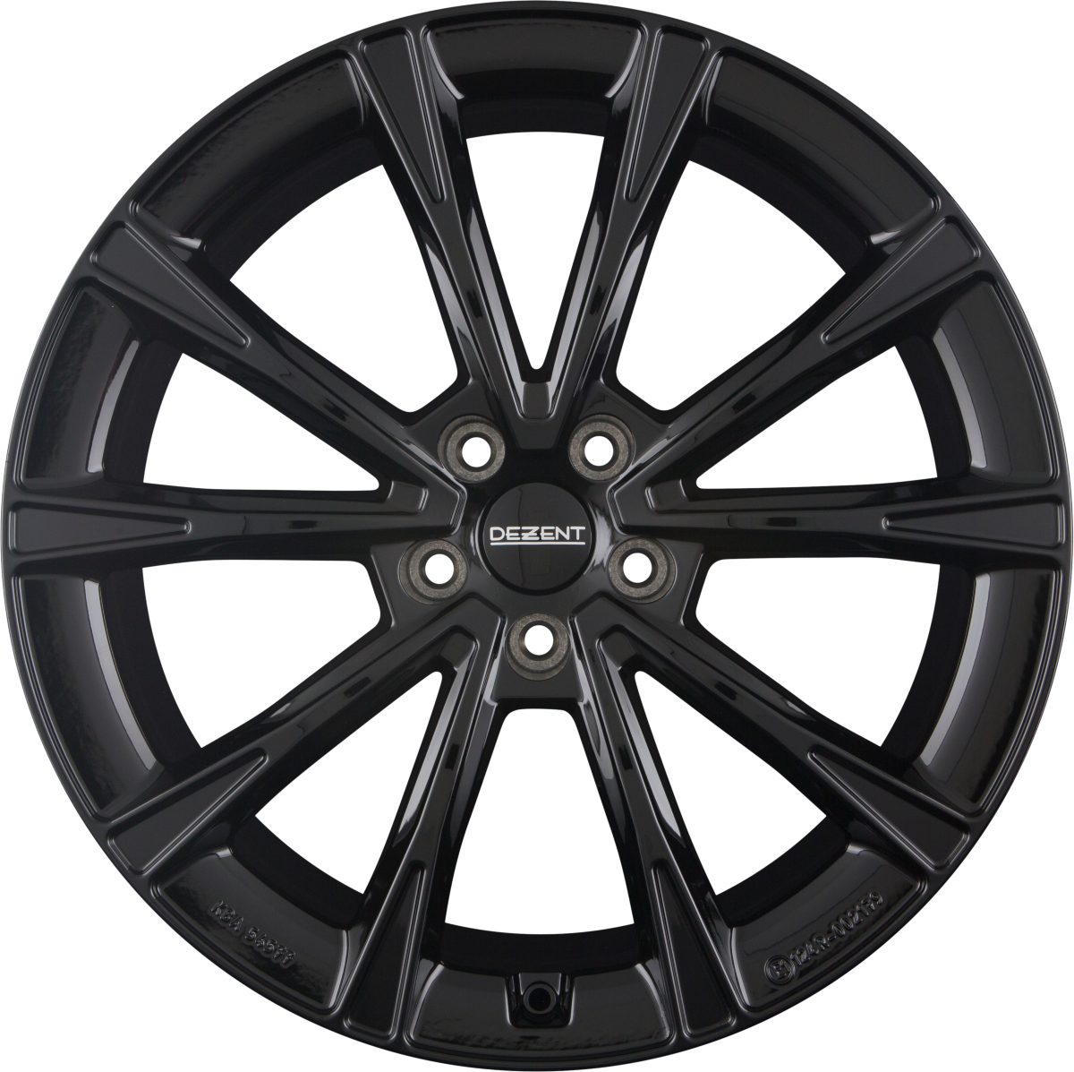 Dezent AR BLACK - Schwarz Glänzend Alufelge 8.5x20 Zoll ET35 LK 5x112 ML66.6