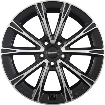 Dezent AR DARK - Schwarz Frontpoliert Alufelge 7x18 Zoll ET45 LK 5x112 ML57.1