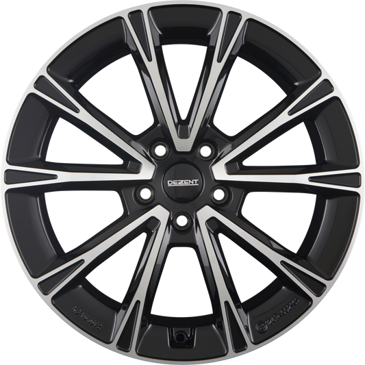 Dezent AR DARK - Schwarz Frontpoliert Felge 9x20 Zoll ET58.5 LK 5x108 ML63.4