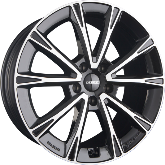 Dezent AR DARK - Schwarz Frontpoliert Felge 9x20 Zoll ET58.5 LK 5x108 ML63.4 – Bild 2