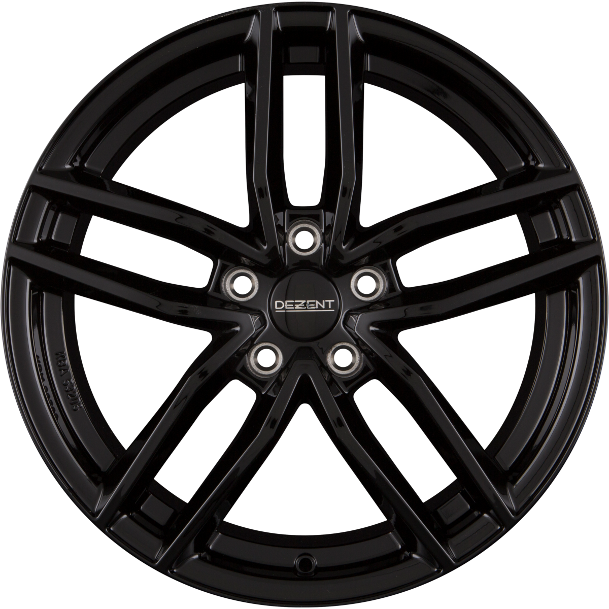 Dezent TR BLACK - Schwarz Alufelge 7.5x18 Zoll ET40 LK 5x114.3 ML60.1