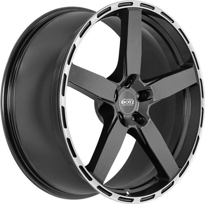 Dotz MarinaBay gunmetal/polished lip Alufelge 8x19 Zoll ET40 LK 5x112 ML70.1 – Bild 3