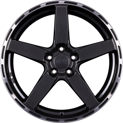 Dotz Marinabay DARK - Gunmetal Poliertes Horn Alufelge 9.5x19 Zoll ET40 LK 5x120 ML72.6