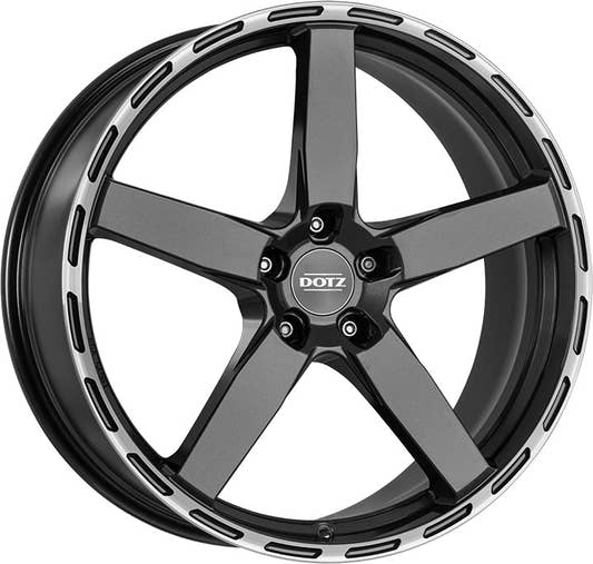 Dotz MarinaBay gunmetal/polished lip 9.5x20 ET40 - LK5/120 ML72.6