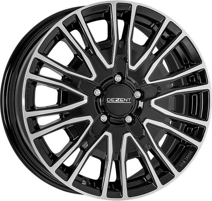 Dezent KE black/polished 7x17 ET55 - LK5/120 ML65.1