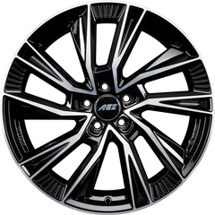 AEZ Havanna DARK - Schwarz Glänzend Frontpoliert Alufelge 8x19 Zoll ET45 LK 5x108 ML63.4