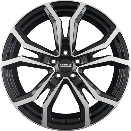Dezent TV DARK - Schwarz Frontpoliert Alufelge 9x19 Zoll ET50 LK 5x112 ML57.1