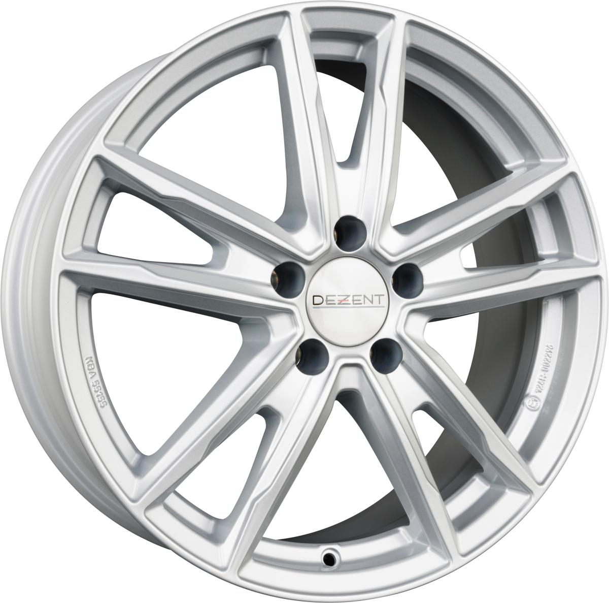 Dezent KF SILVER - Silber Alufelge 7.5x18 Zoll ET45 LK 5x114.3 ML67.1 – Bild 2