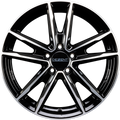 Dezent KF DARK - Schwarz Frontpoliert Alufelge 7x17 Zoll ET50 LK 5x108 ML63.4