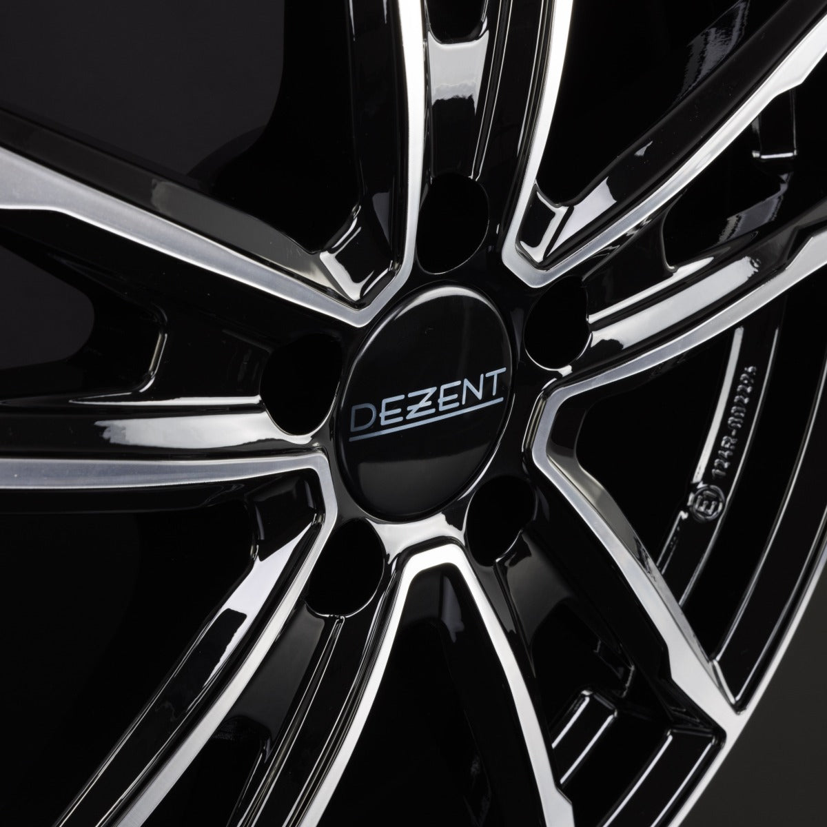 Dezent KF DARK - Schwarz Frontpoliert Alufelge 8x19 Zoll ET44 LK 5x112 ML57.1 – Bild 3