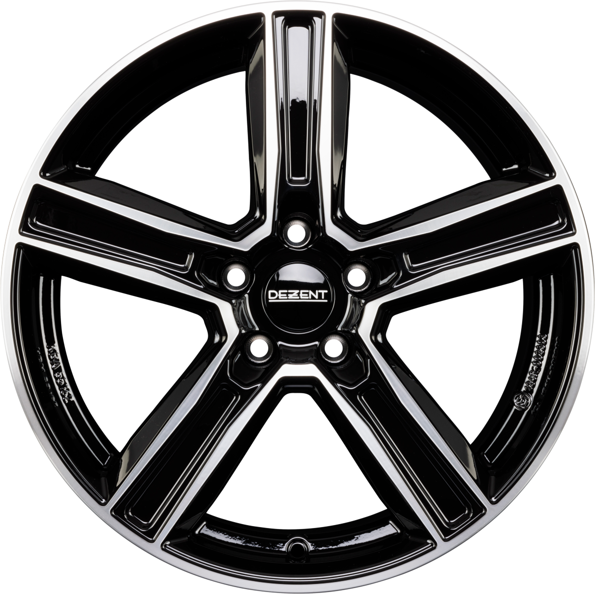 Dezent KG black/polished Alufelge 8.5x19 Zoll ET38 LK 5x114.3 ML64.1 – Bild 6