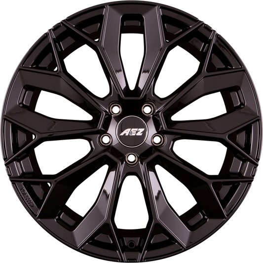 AEZ Leipzig BLACK - Schwarz Glänzend Alufelge 9.5x22 Zoll ET42 LK 5x112 ML66.6