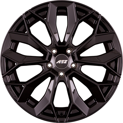 AEZ Leipzig BLACK - Schwarz Glänzend Alufelge 9.5x22 Zoll ET42 LK 5x112 ML66.6