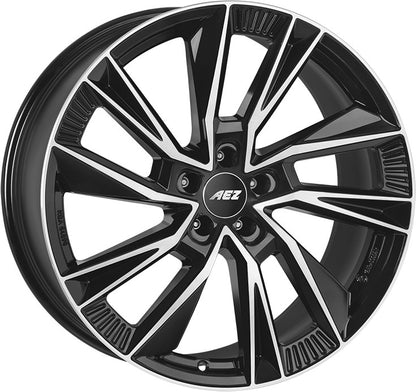 AEZ Havanna black/polished 10x20 ET46 - LK5/112 ML66.6