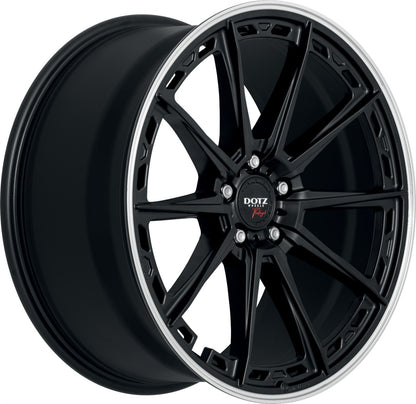 Dotz Sonoma black matt/polished lip 9.5x19 ET44 - LK5/112 ML70.1 – Bild 3