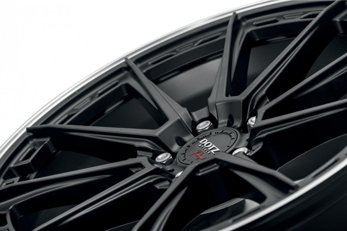 Dotz Sonoma black matt/polished lip 9.5x19 ET44 - LK5/112 ML70.1 – Bild 5