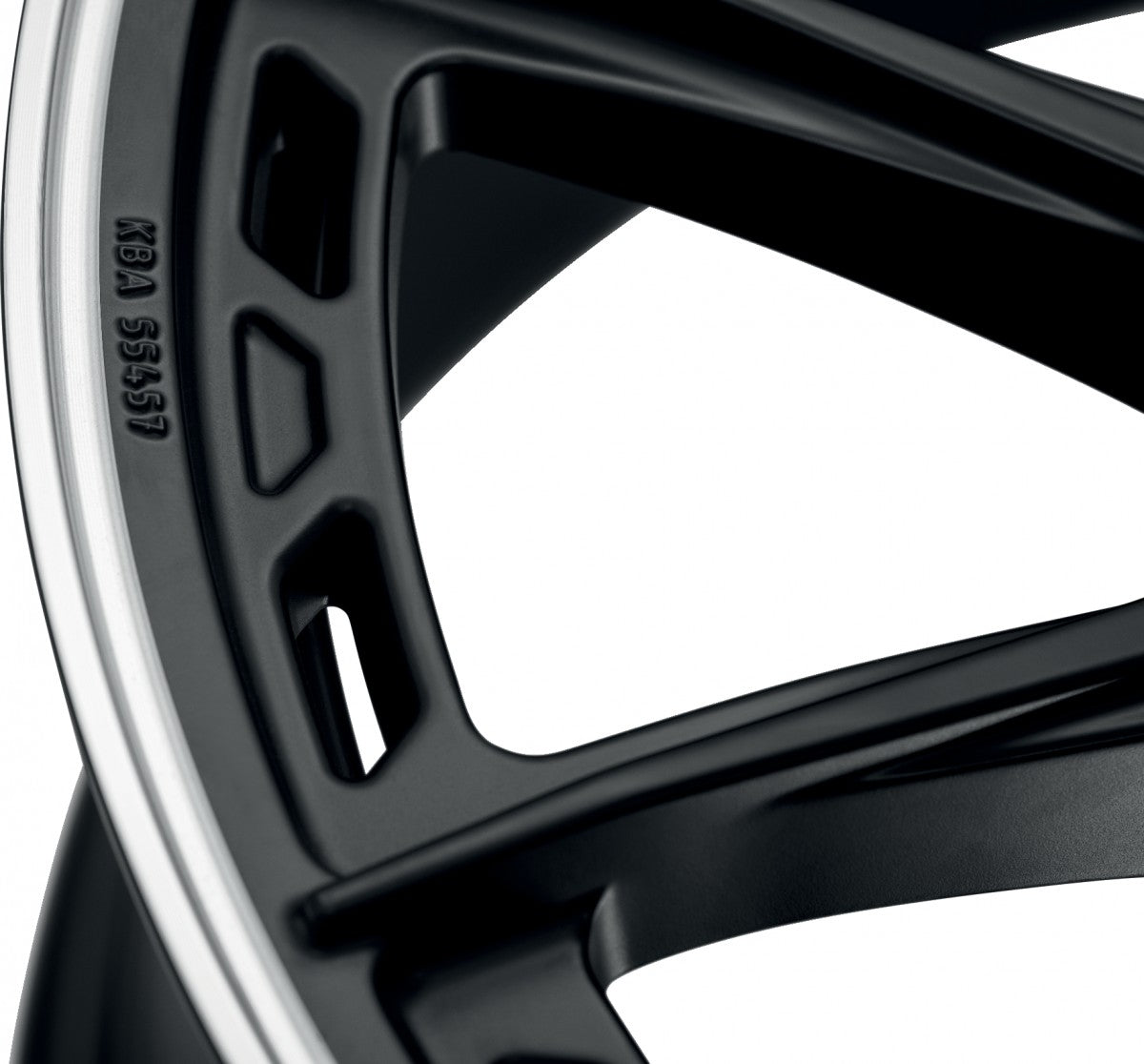 Dotz Sonoma black matt/polished lip 9.5x19 ET44 - LK5/112 ML70.1 – Bild 8