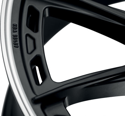 Dotz Sonoma black matt/polished lip 9.5x19 ET44 - LK5/112 ML70.1 – Bild 8