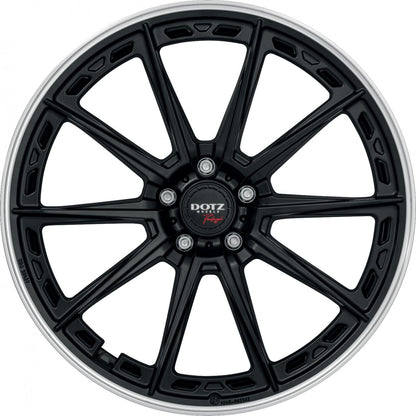 Dotz Sonoma black matt/polished lip 8x20 ET36 - LK5/120 ML72.6 – Bild 2