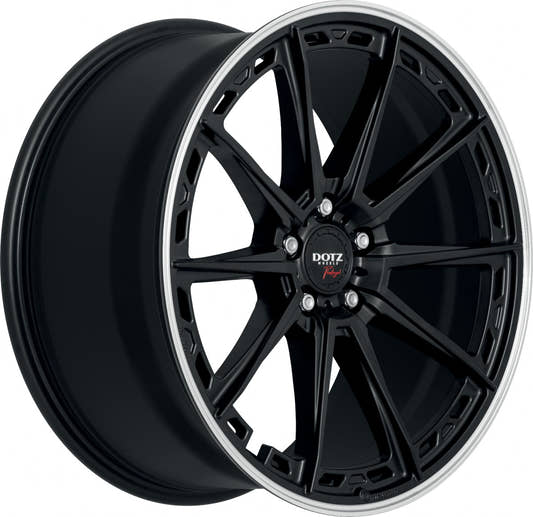 Dotz Sonoma black matt/polished lip 8x20 ET36 - LK5/120 ML72.6 – Bild 3