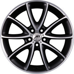 AEZ Excite DARK Matt-Schwarz Frontpoliert Alufelge 7.5x17 Zoll ET48 LK 5x112 ML70.1