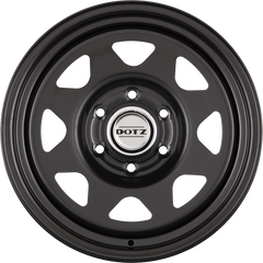 Dotz Pharao DARK Matt Black - Offroad Stahlfelge 6x15 Zoll ET45 LK 5x139.7 ML110.1