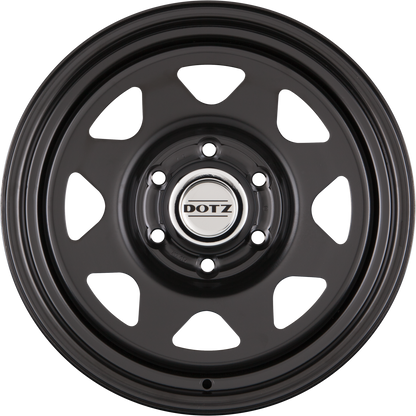 Dotz Pharao DARK Matt Black - Offroad Stahlfelge 6x15 Zoll ET45 LK 5x139.7 ML110.1