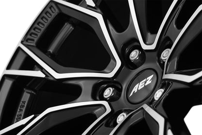 AEZ Toronto black/polished 8x18 ET44 - LK5/112 ML57.1