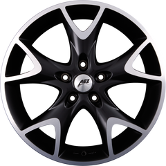 AEZ Phoenix DARK Matt-Schwarz Frontpoliert Alufelge 9x20 Zoll ET48 LK 5x130 ML71.6