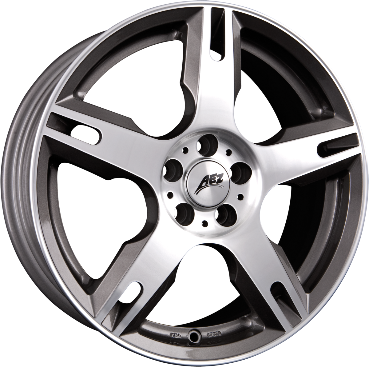AEZ Tacana Anthrazit Frontpoliert Alufelge 8x18 Zoll ET40 LK 5x112 ML70.1 – Bild 2